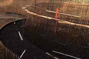 上海砼烟囱新建施工现场